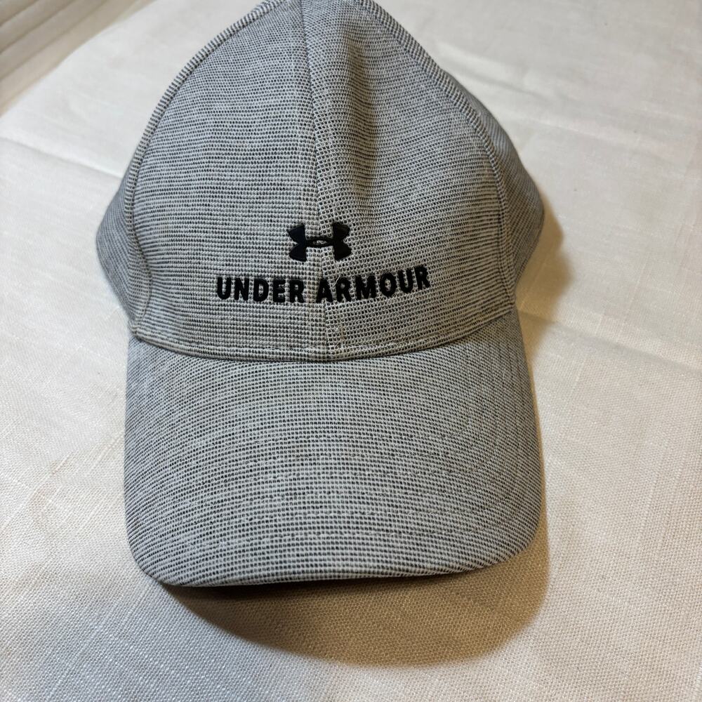 Under Armour Womens Gray Performance Hat OSFA Adjustable Baseball Cap